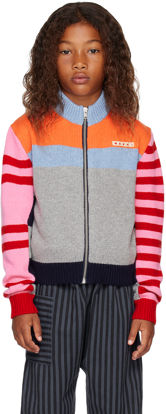 Shop Marni Kids Multicolor Striped Sweater In 0m428