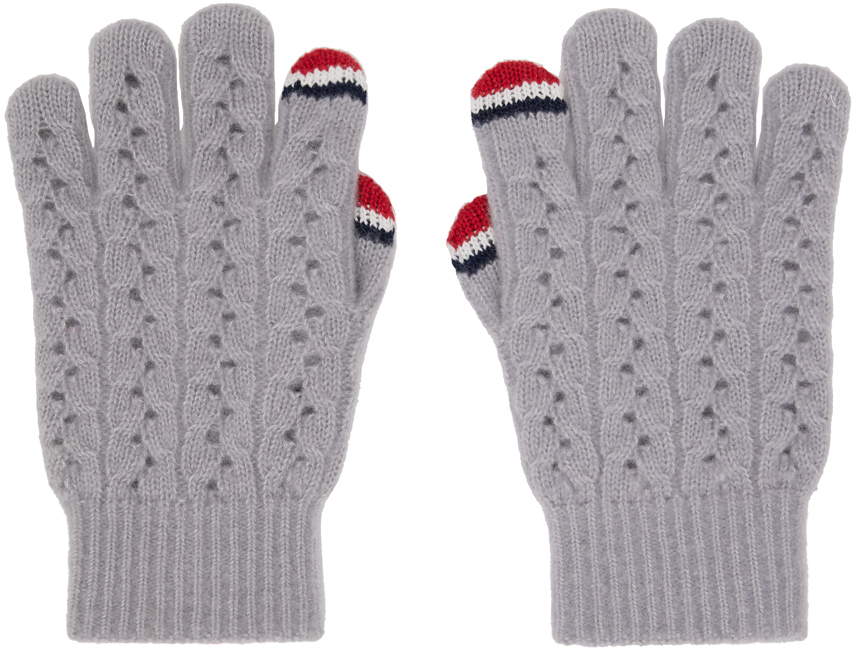 Gray Touchscreen Gloves