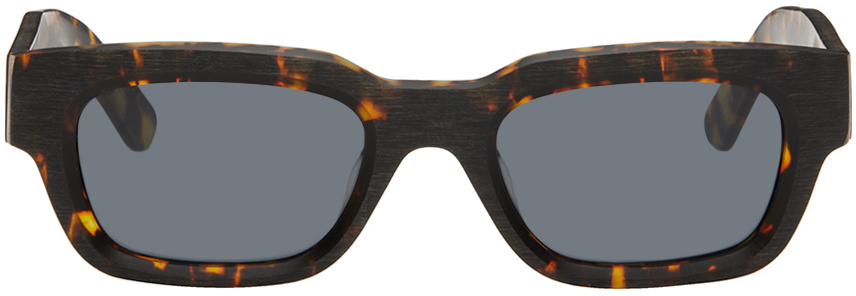 Akila Tortoiseshell Zed Raw Sunglasses In Brown