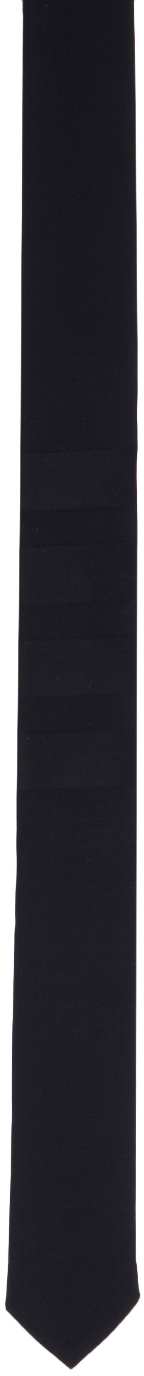 Navy 4-Bar Classic Tie