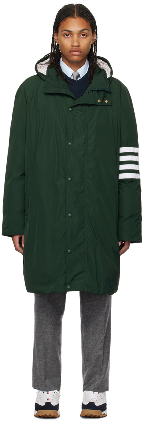 Green 4-Bar Down Coat