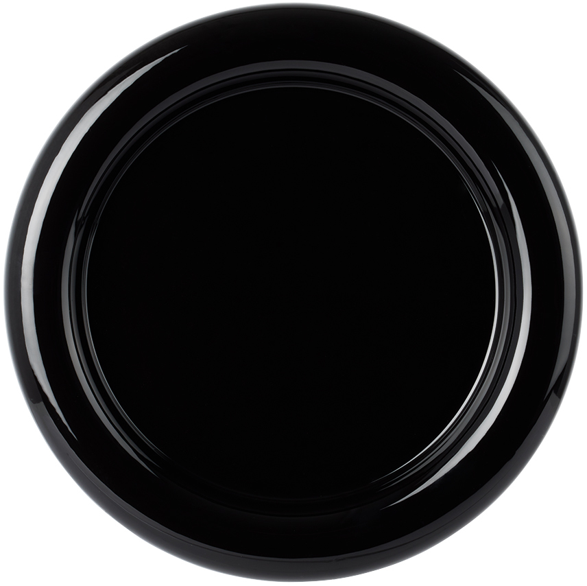 Gustaf Westman Objects Ssense Exclusive Black Chunky Plate