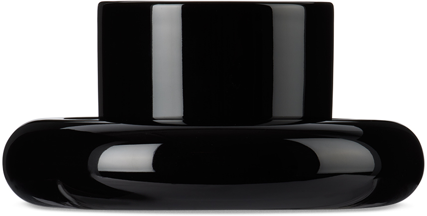 Gustaf Westman Objects Ssense Exclusive Black Chunky Cup & Saucer