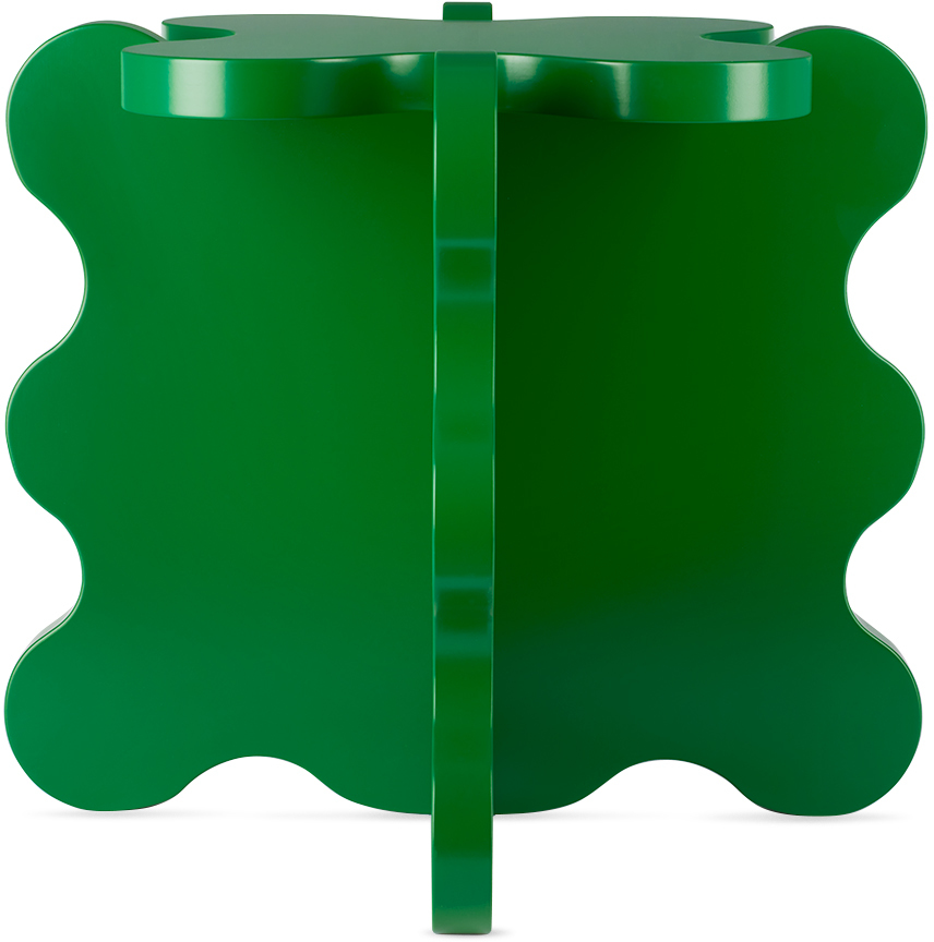 Shop Gustaf Westman Objects Green Curvy Mini Side Table In Dark Green