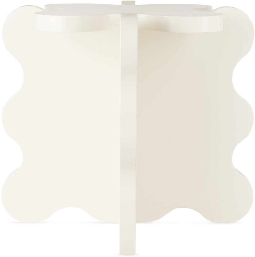 Shop Gustaf Westman Objects White Curvy Mini Side Table In Cream