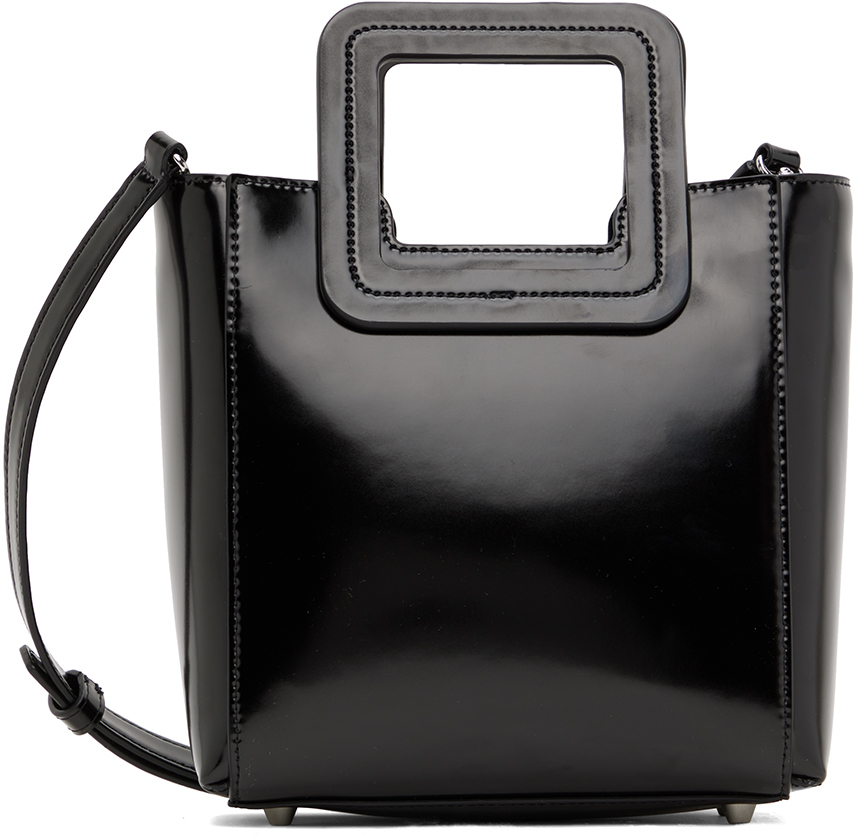 Black Mini Shirley Bag by Staud on Sale