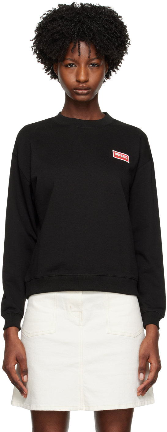 Kenzo Black  Paris Regular Sweatshirt