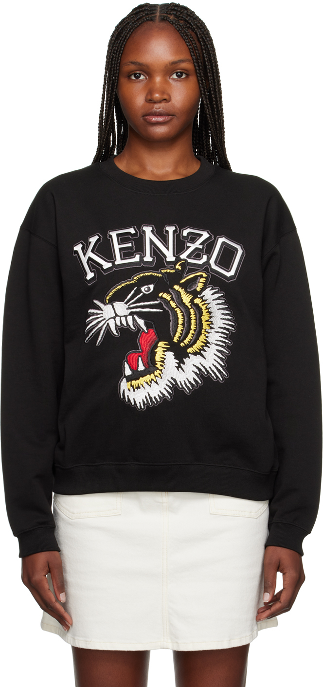 Kenzo Tiger Varsity Jungle Sweatshirt Black Female