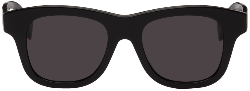 Kenzo Black  Paris Square Sunglasses In Shiny Black / Smoke
