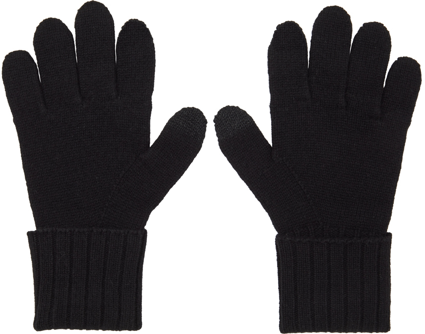 Black Kenzo Paris Boke Flower Gloves