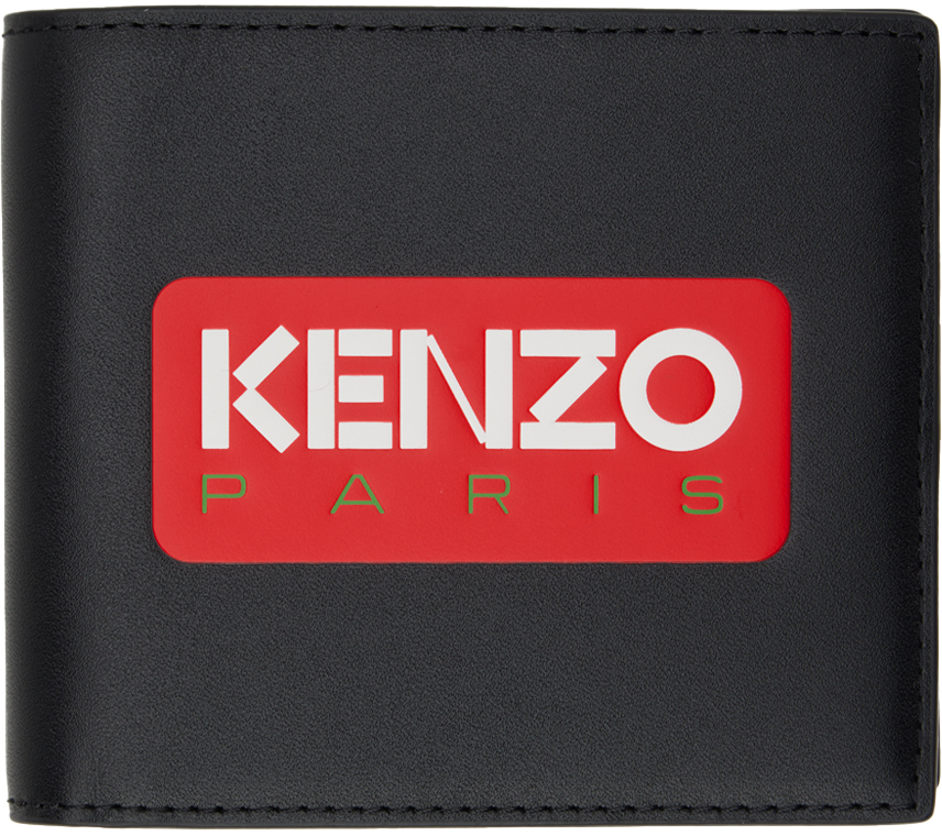 Kenzo Black Kenzo Paris Fold Wallet SSENSE Canada