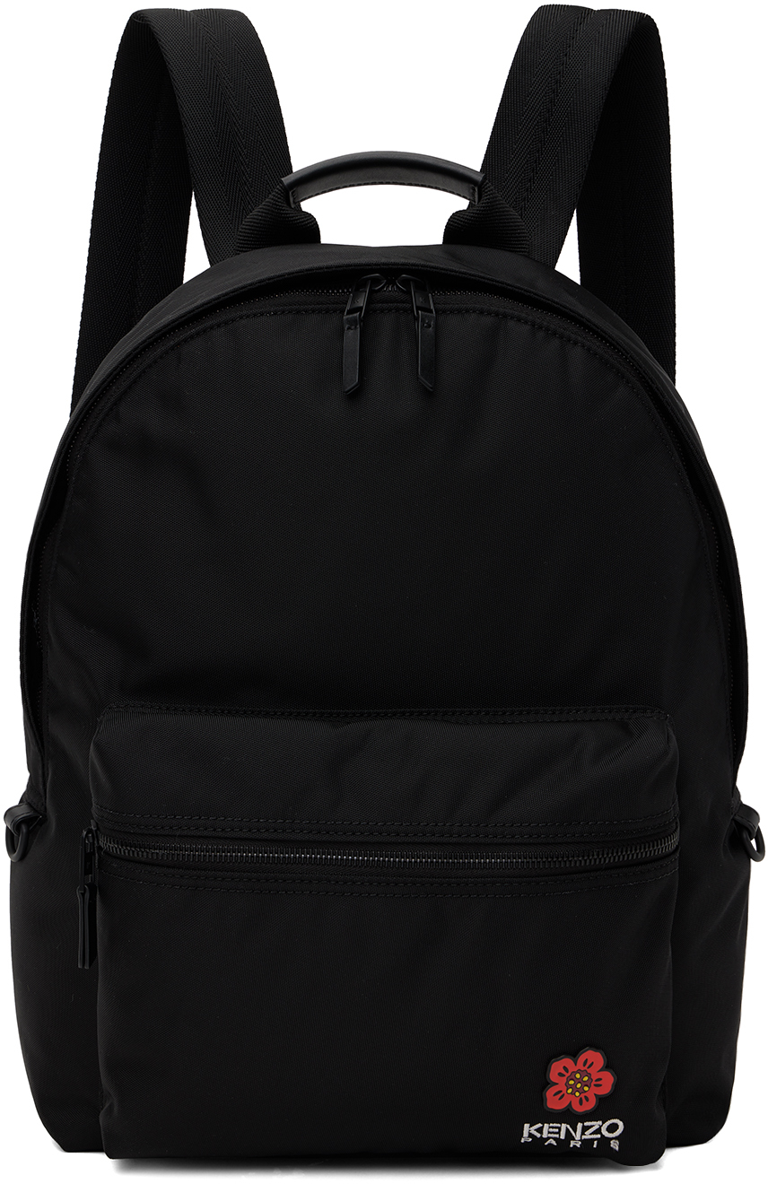 Kenzo Black Kenzo Paris Crest Backpack
