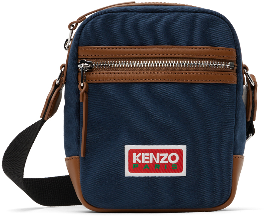 Kenzo: Navy Kenzo Paris Explore Bag | SSENSE