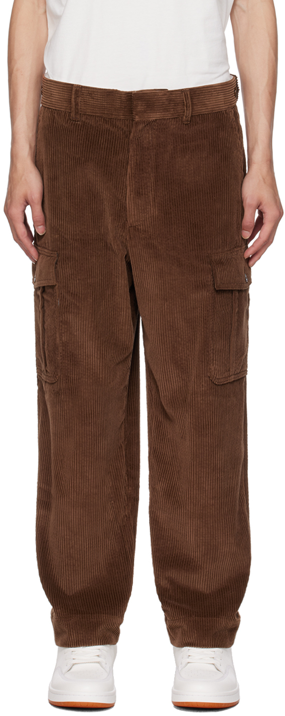 KENZO BROWN KENZO PARIS STRAIGHT-LEG CARGO trousers