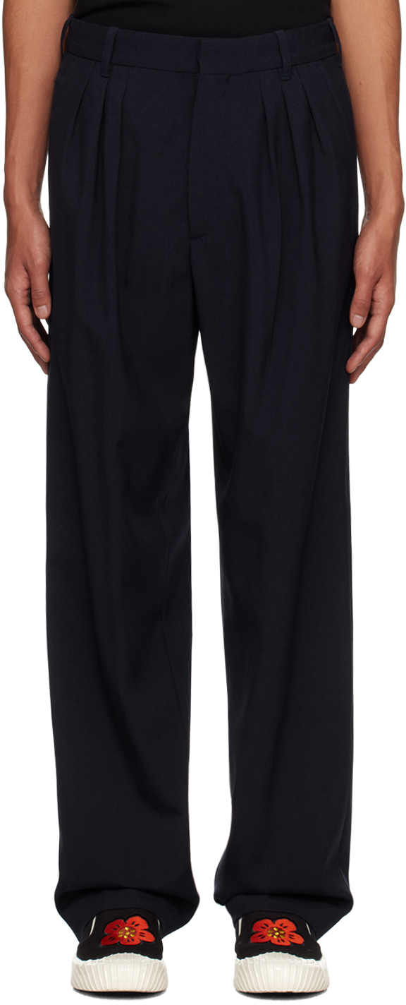 Navy Kenzo Paris Tailored Trousers