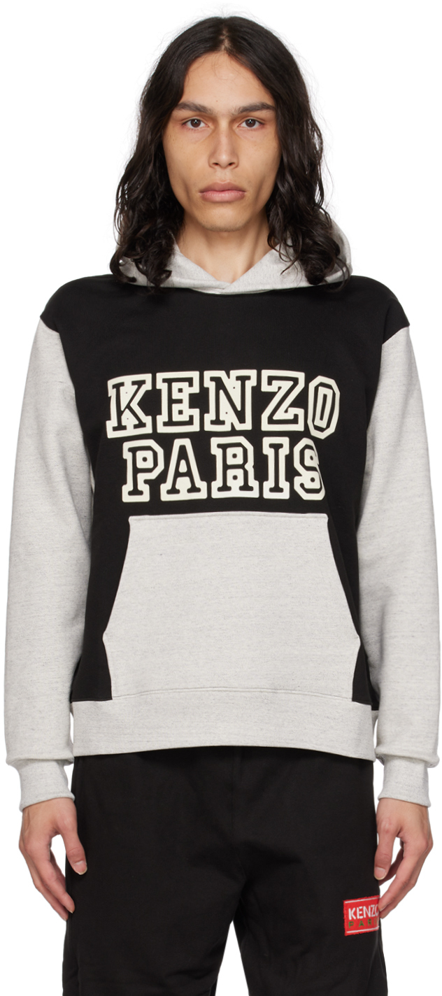 Kenzo: Black Kenzo Paris Kenzo Tiger Academy Hoodie | SSENSE Canada
