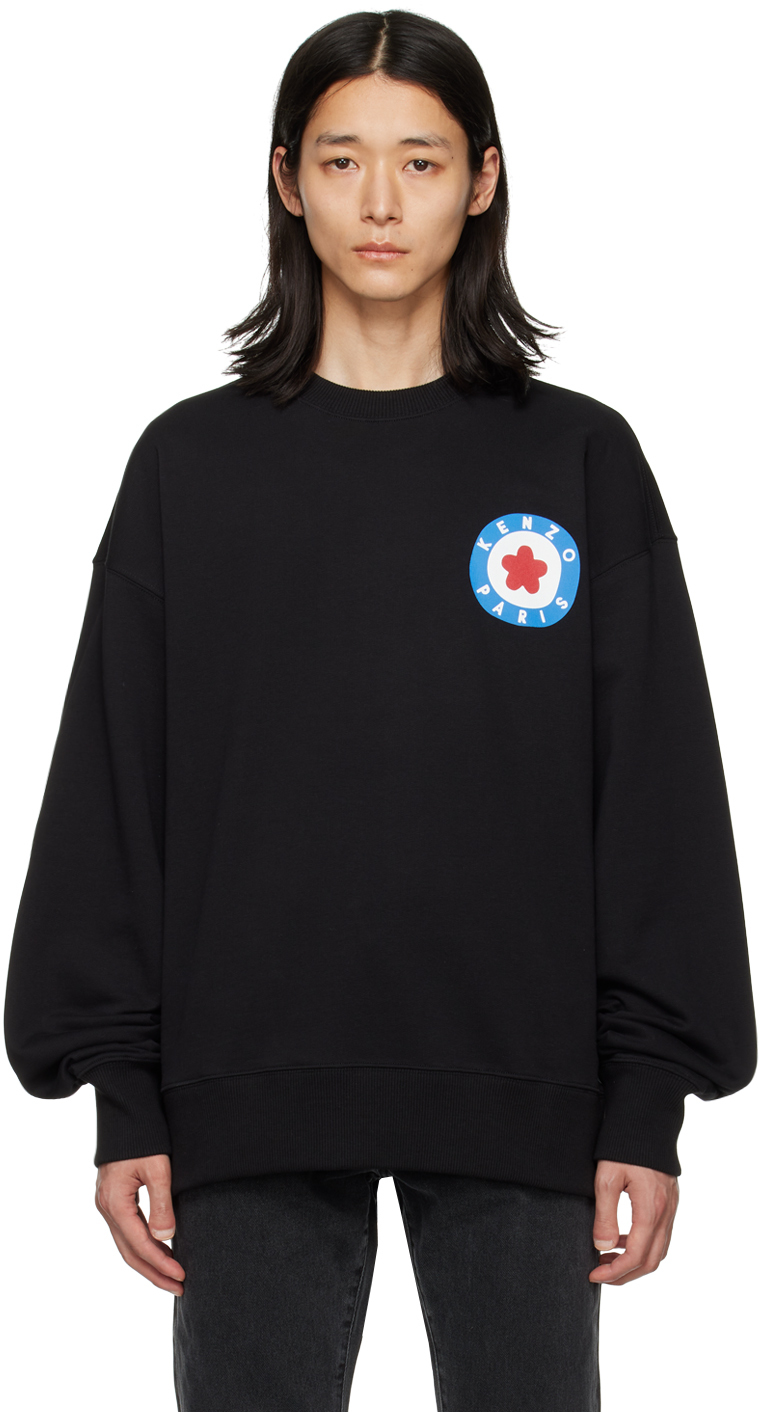 Shop Kenzo Black  Paris Target Sweatshirt In 99j - Black