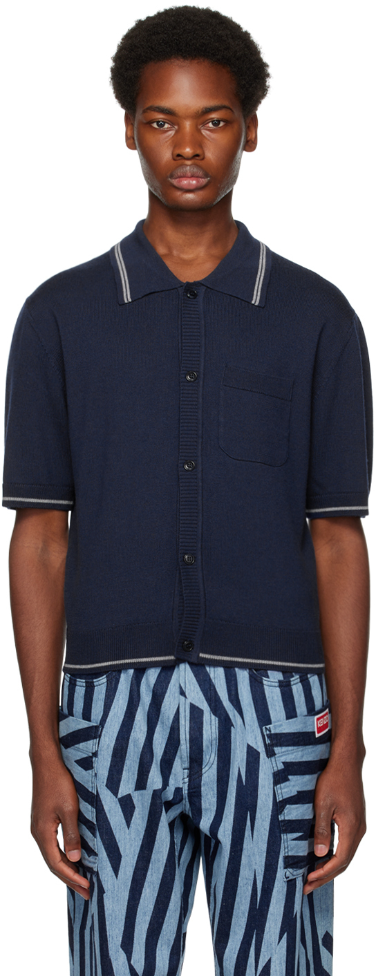 Navy Kenzo Paris Target Shirt by Kenzo on Sale