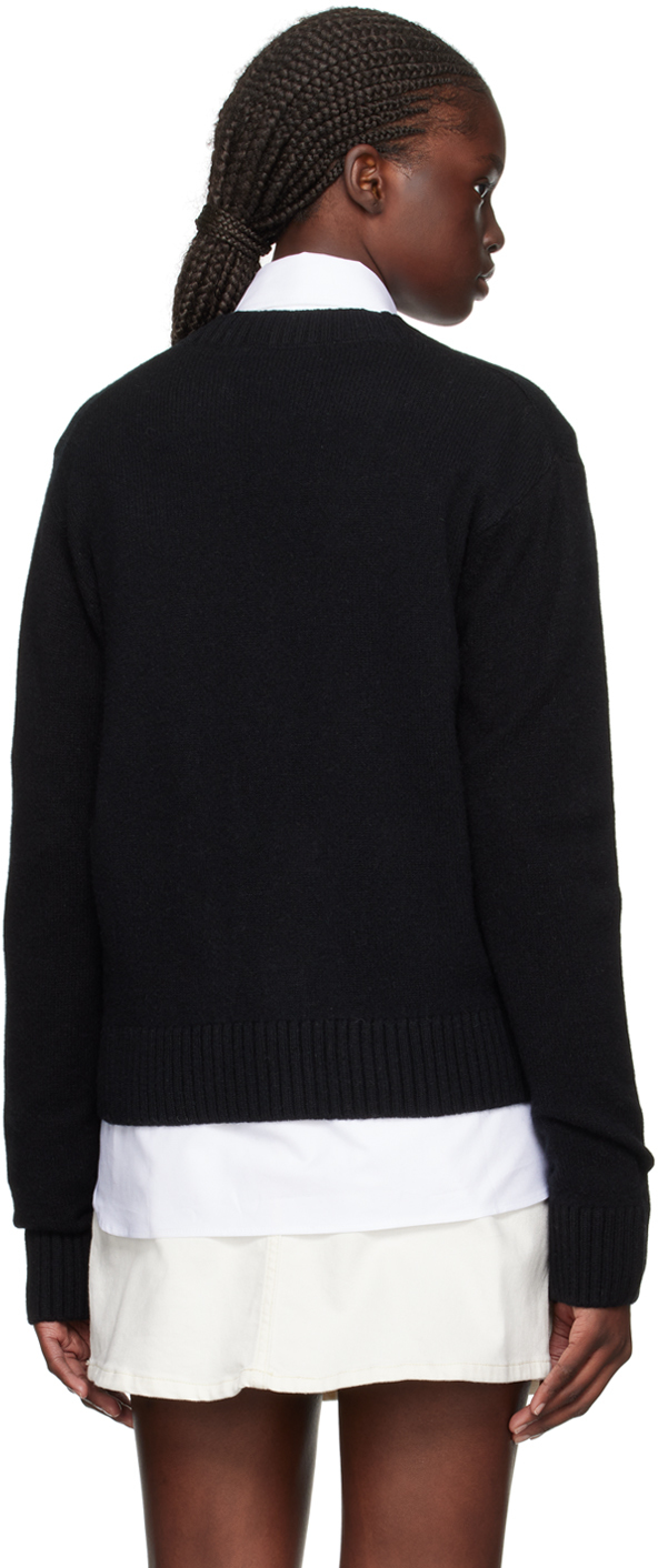 MAISON KITSUNÉ BLACK BABY FOX CARDIGAN 