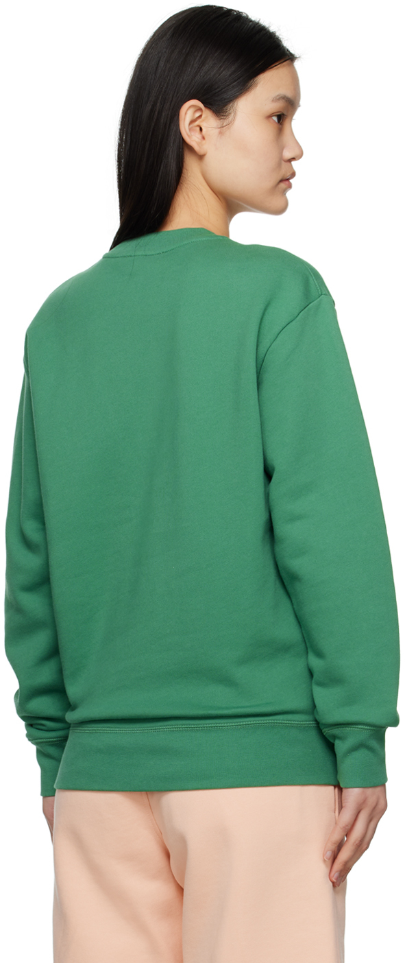 MAISON KITSUNÉ GREEN HOTEL OLYMPIA EDITION CREST SWEATSHIRT 