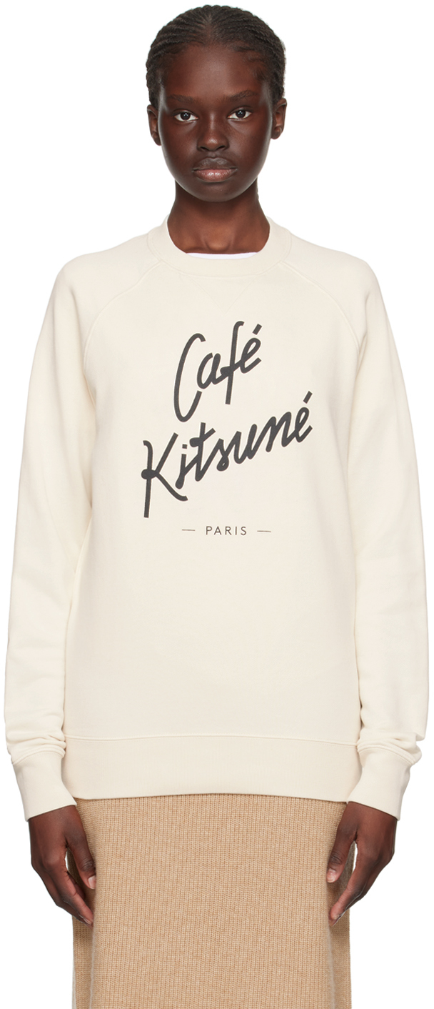 Robe blanc cassé imprimé Arty I.Code