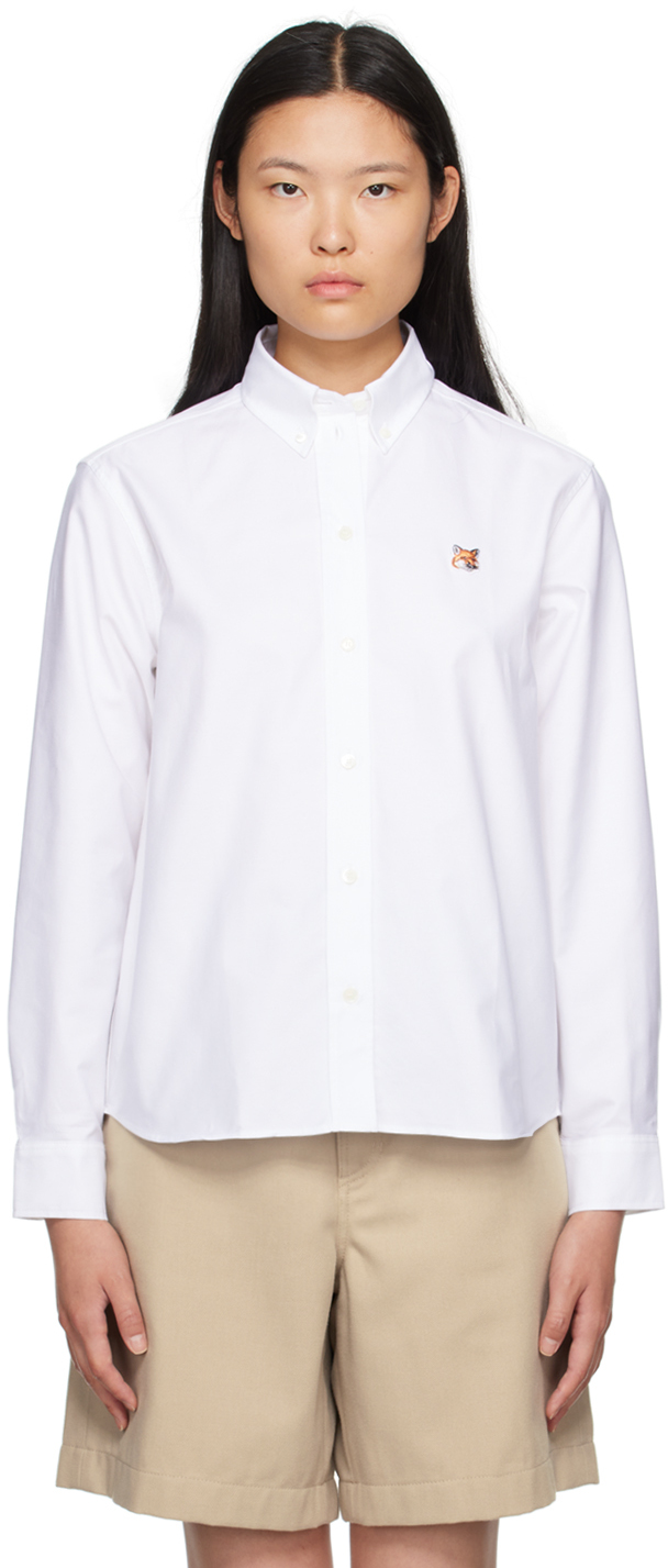 Maison Kitsuné: White Fox Head Shirt | SSENSE Canada