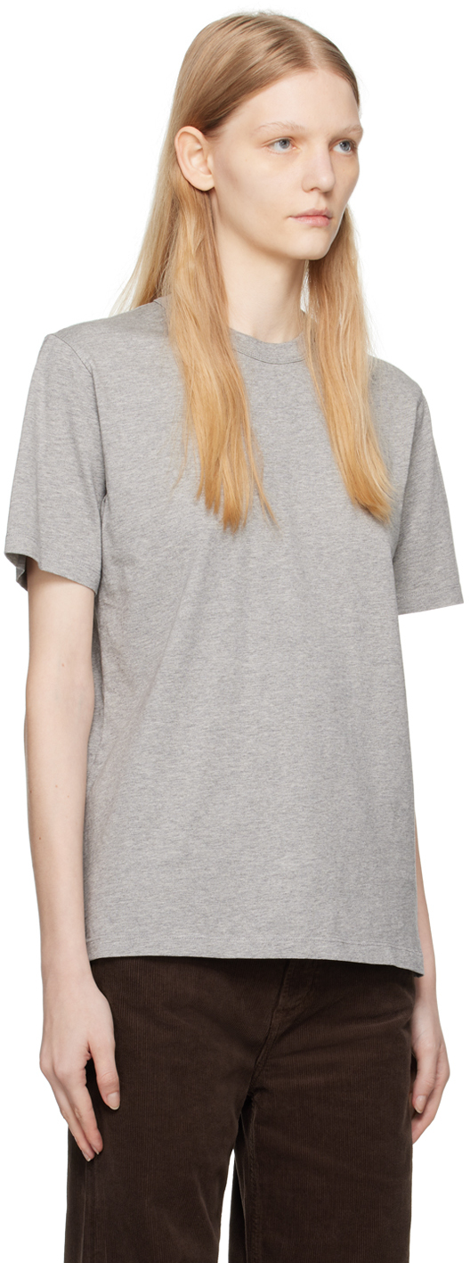 MAISON KITSUNÉ GRAY CHILLAX FOX T-SHIRT 