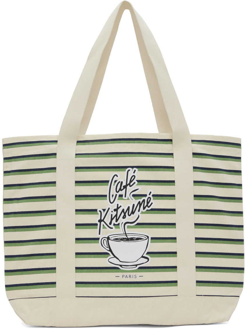 Maison Kitsuné Off-White Coffee Cup Tote