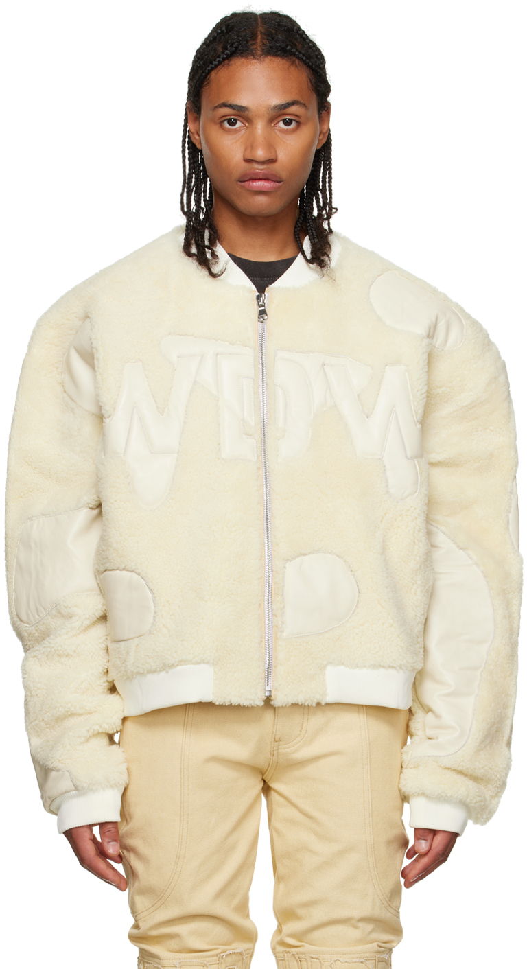 Off-White 'WDW' Digi Shearling Bomber Jacket