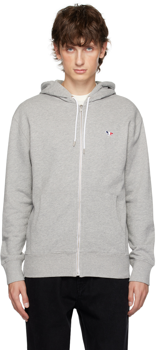 Gray Tricolor Fox Hoodie