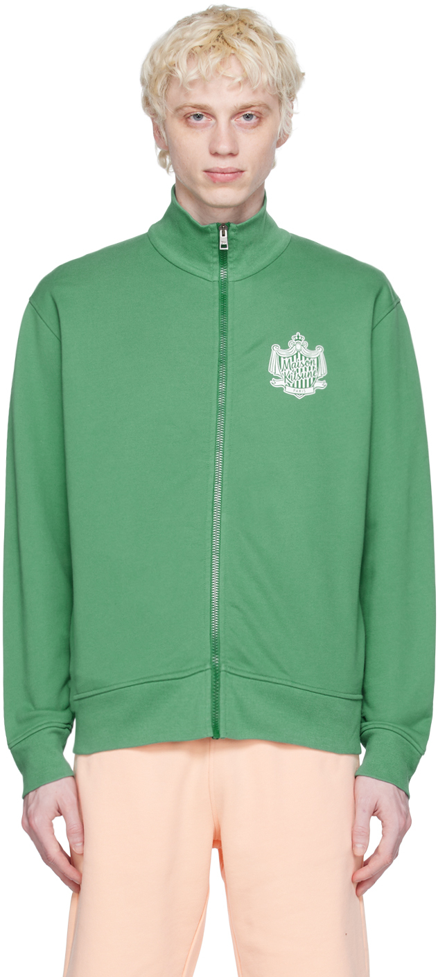 Maison Kitsuné Green Hotel Olympia Edition Track Jacket In P376 Tropical Green