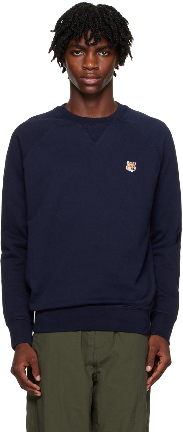 Maison Kitsuné Navy Fox Head Sweatshirt
