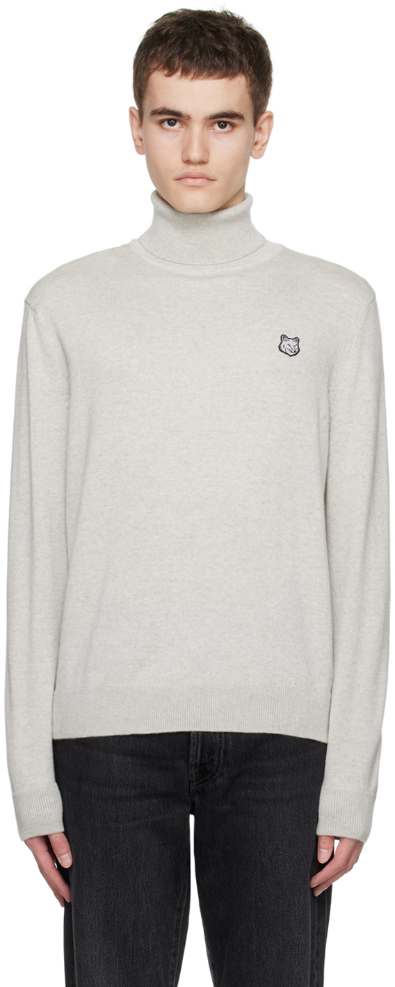 Maison Kitsune Multicolor Wool Monogram Sweater Maison Kitsune