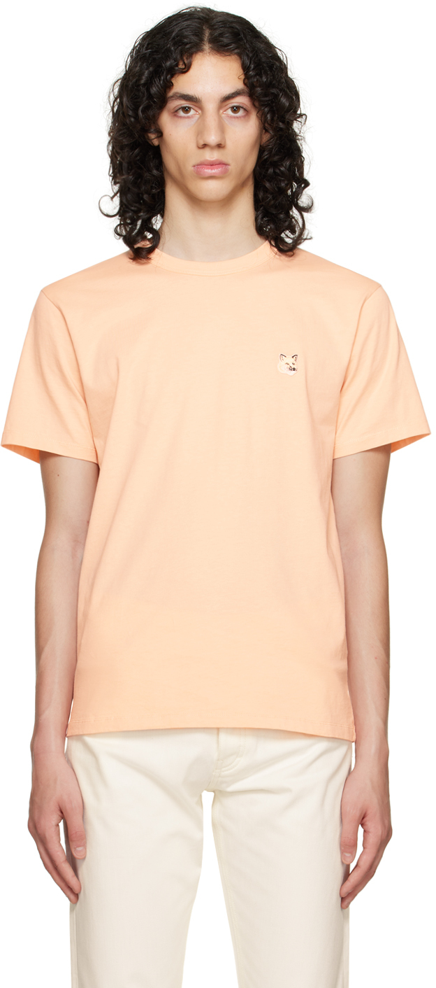 Maison Kitsuné Pink Fox Head T Shirt Ssense Canada 6392