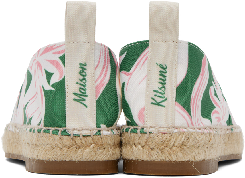 Maison Kitsuné Green Olympia Le-Tan Espadrilles | Smart Closet