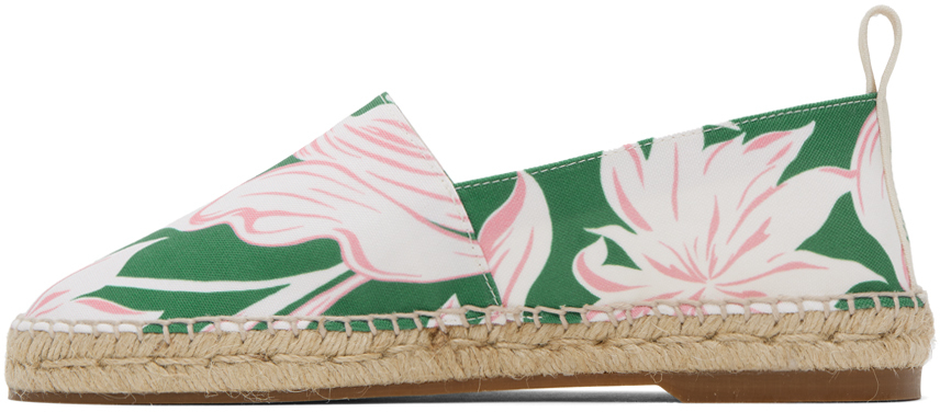 Maison Kitsuné Green Olympia Le-Tan Espadrilles | Smart Closet