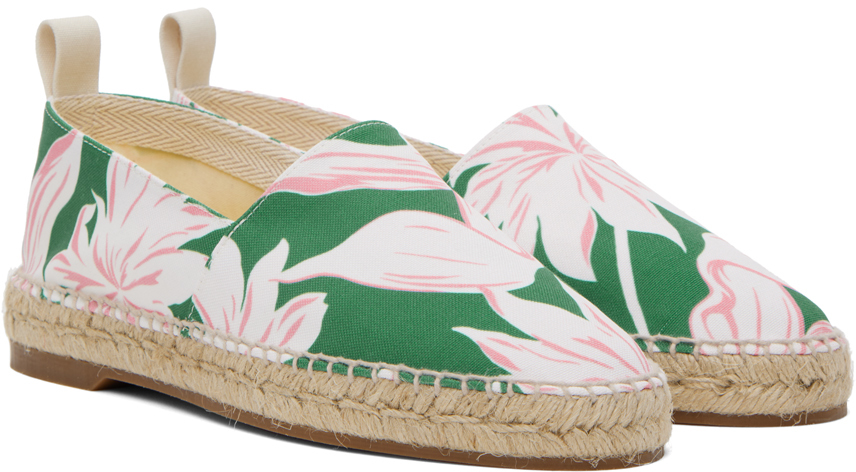 Maison Kitsuné Green Olympia Le-Tan Espadrilles | Smart Closet