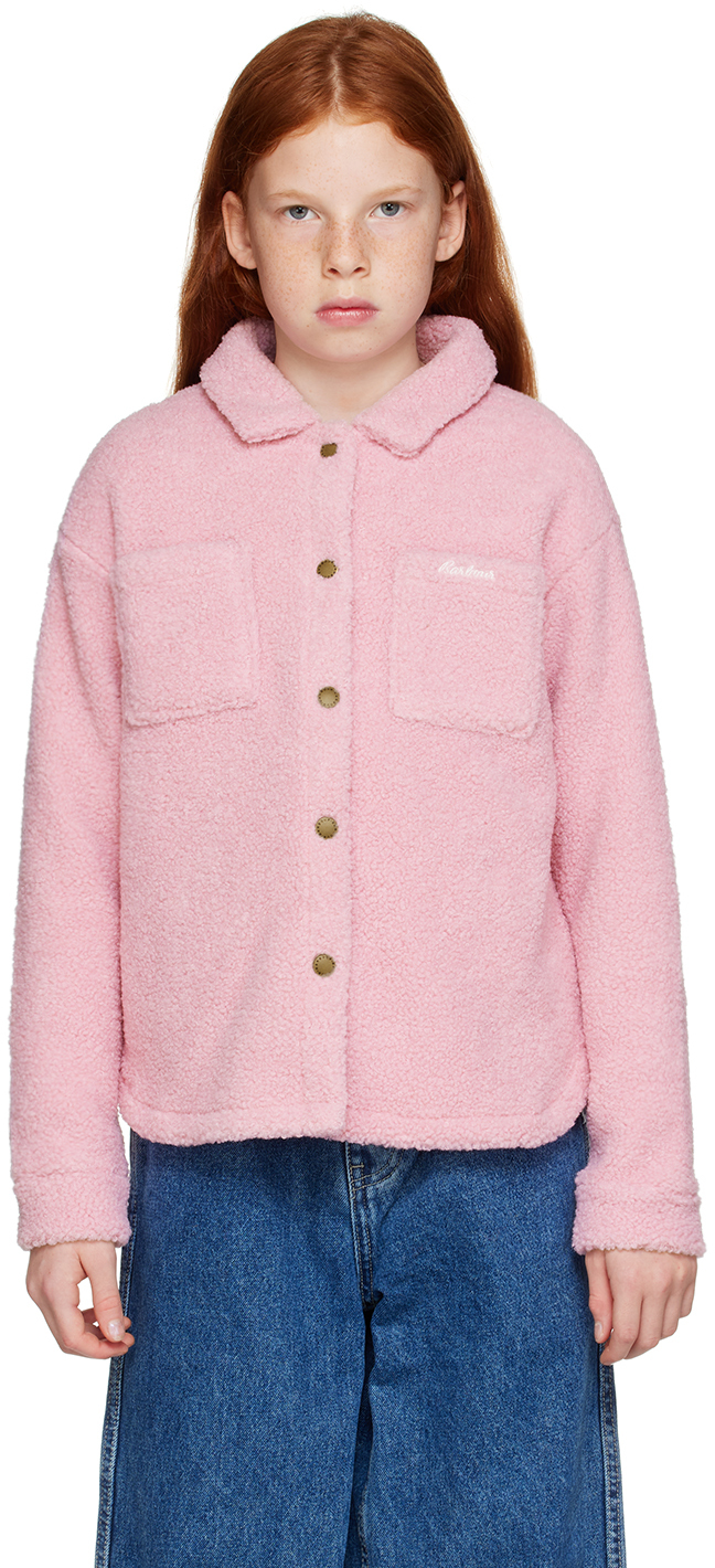 Shop Barbour Kids Pink Sienna Jacket In Light Pink Dahlia