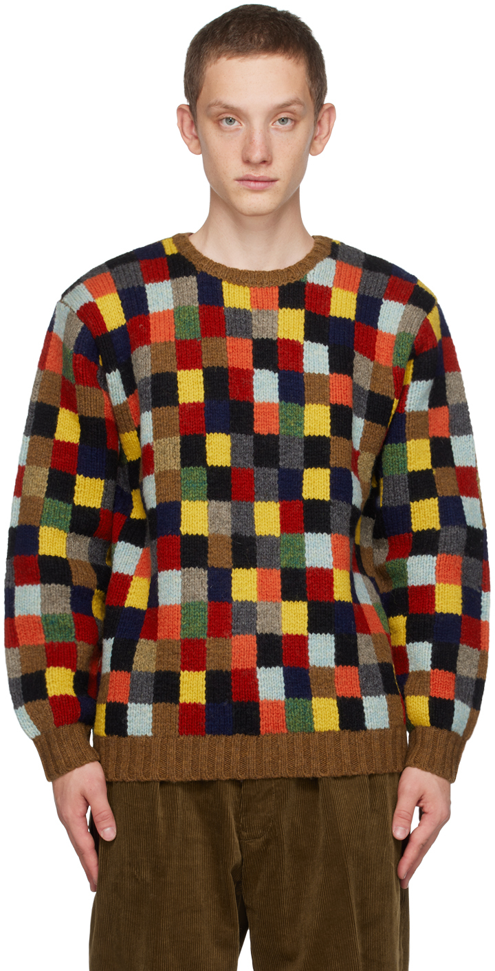 Multicolor Check Sweater