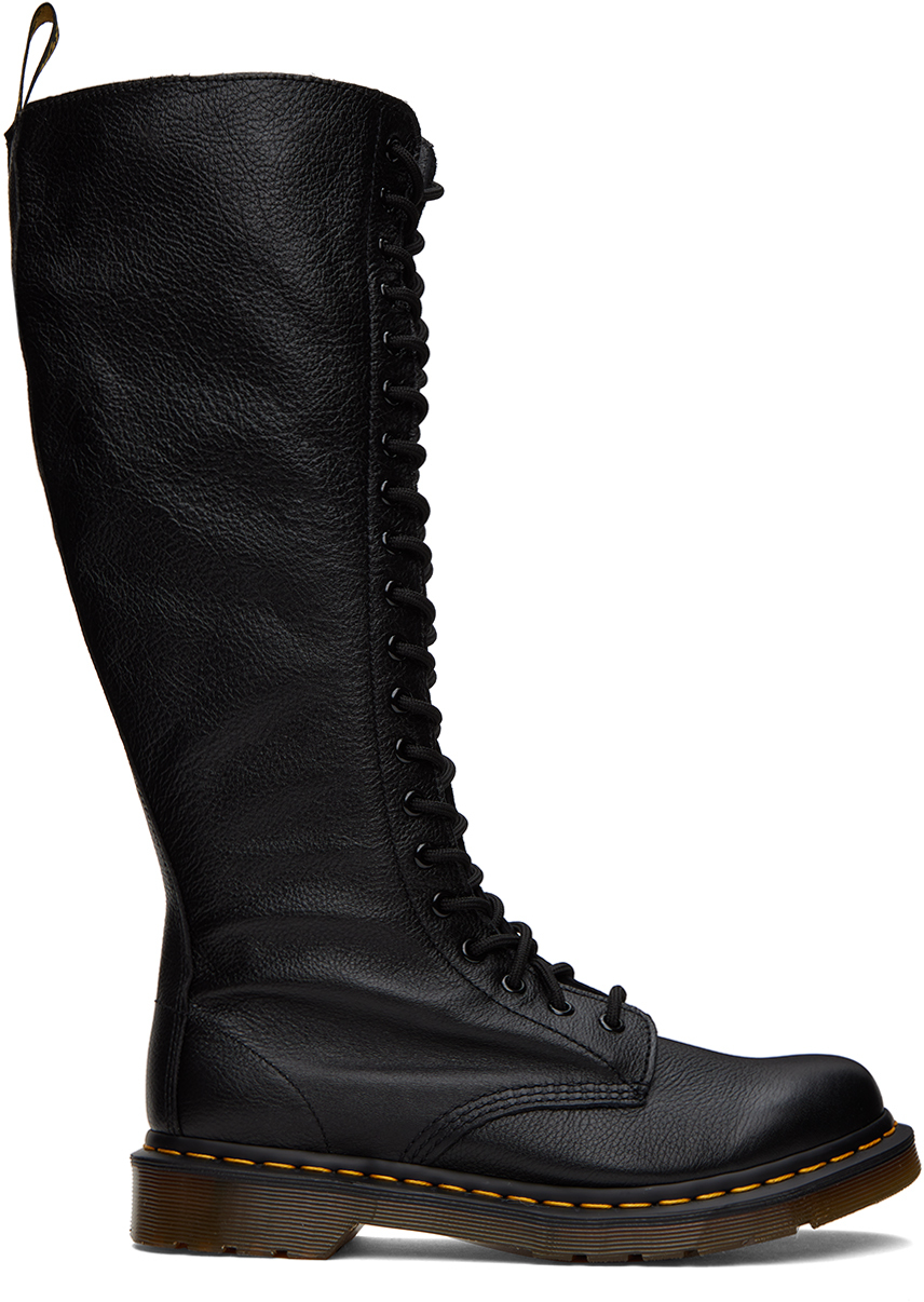 Dr. Martens Women's 1b60 Virginia Leather Knee High Boots In Black