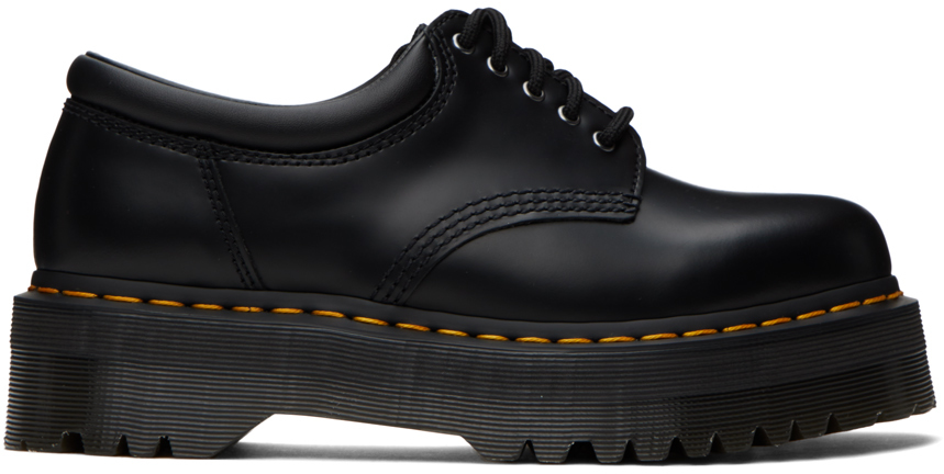 Black 8053 Quad Platform Derbys