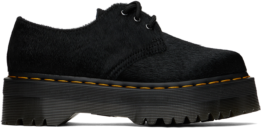 Black 1461 Quad Derbys by Dr. Martens on Sale