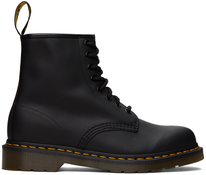Black 1460 Greasy Lace-Up Boots
