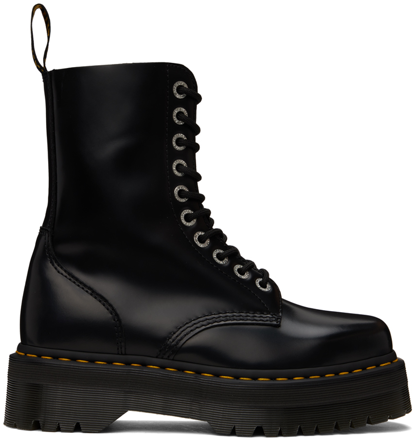 Black 1490 Quad Squared Boots