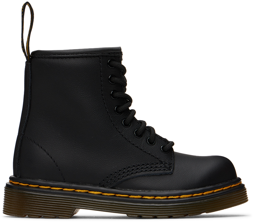 Dr. Martens' Leather Vintage 1460 Boots In Black Softy T