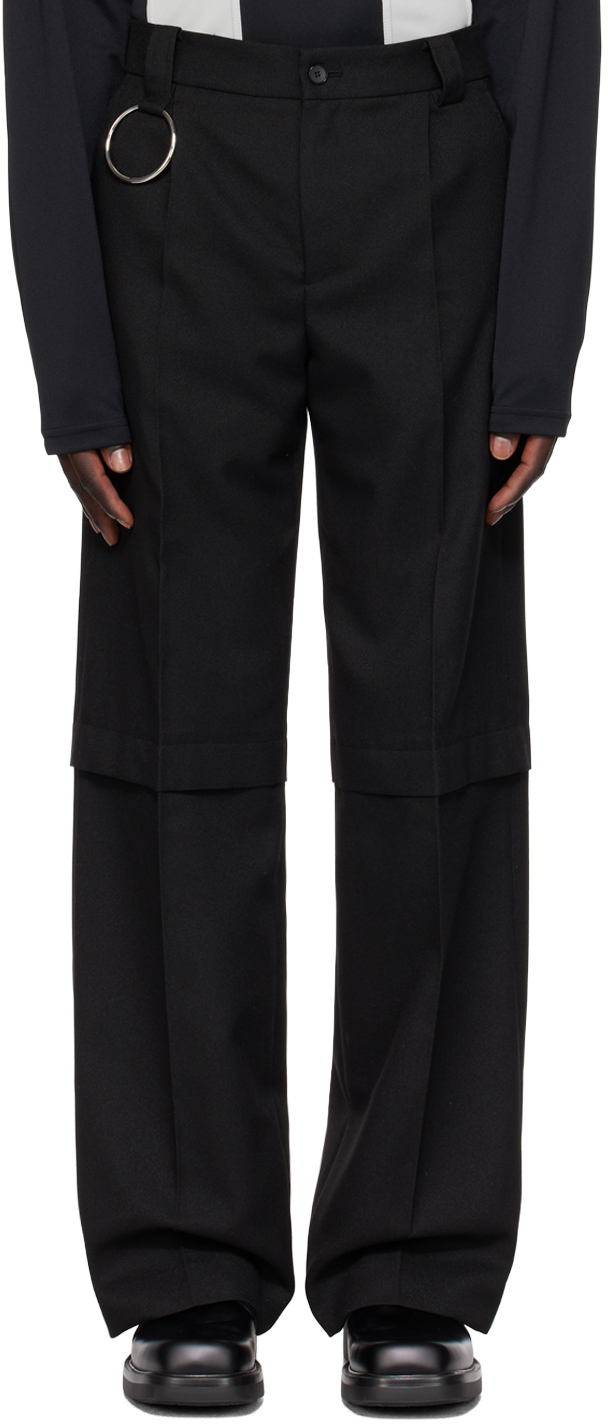 LOW CLASSIC Navy Layered Trousers – BlackSkinny