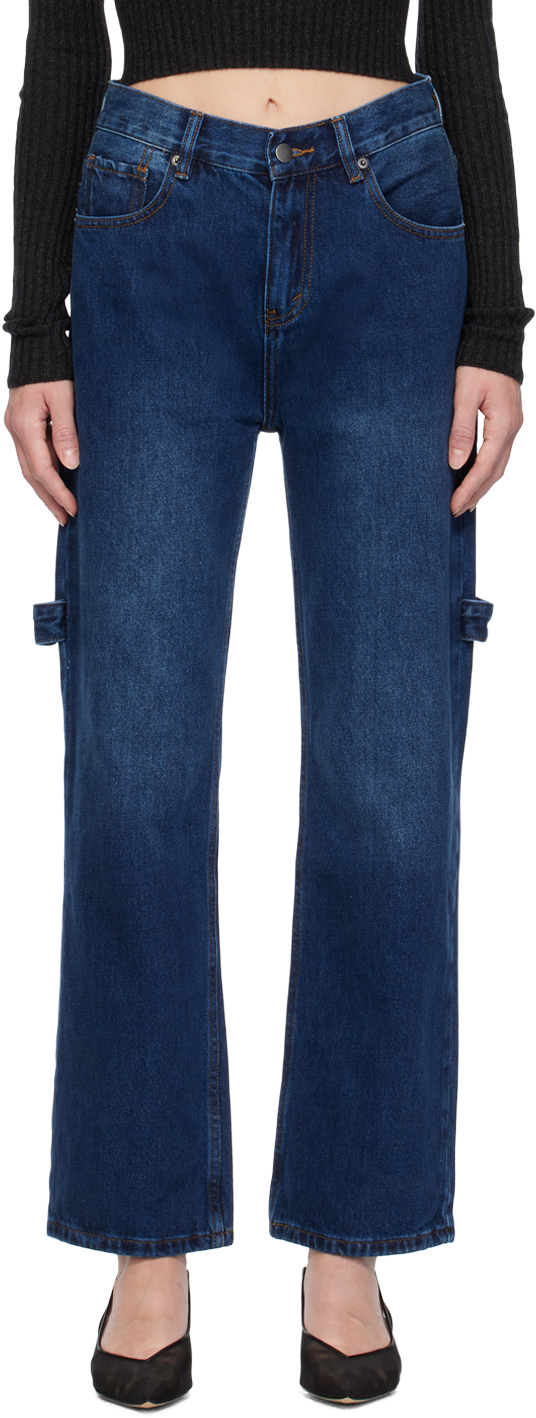 【関税込み】WYNN HAMLYN インディゴ Tool ジーンズ Indigo Tool Jeans by WYNN HAMLYN on Sale