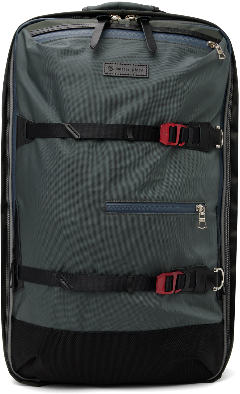 Master-piece Grey & Black Potential 3way Backpack In Grey-b