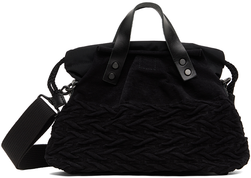 Black Yashiki Edition Textured Messenger Bag