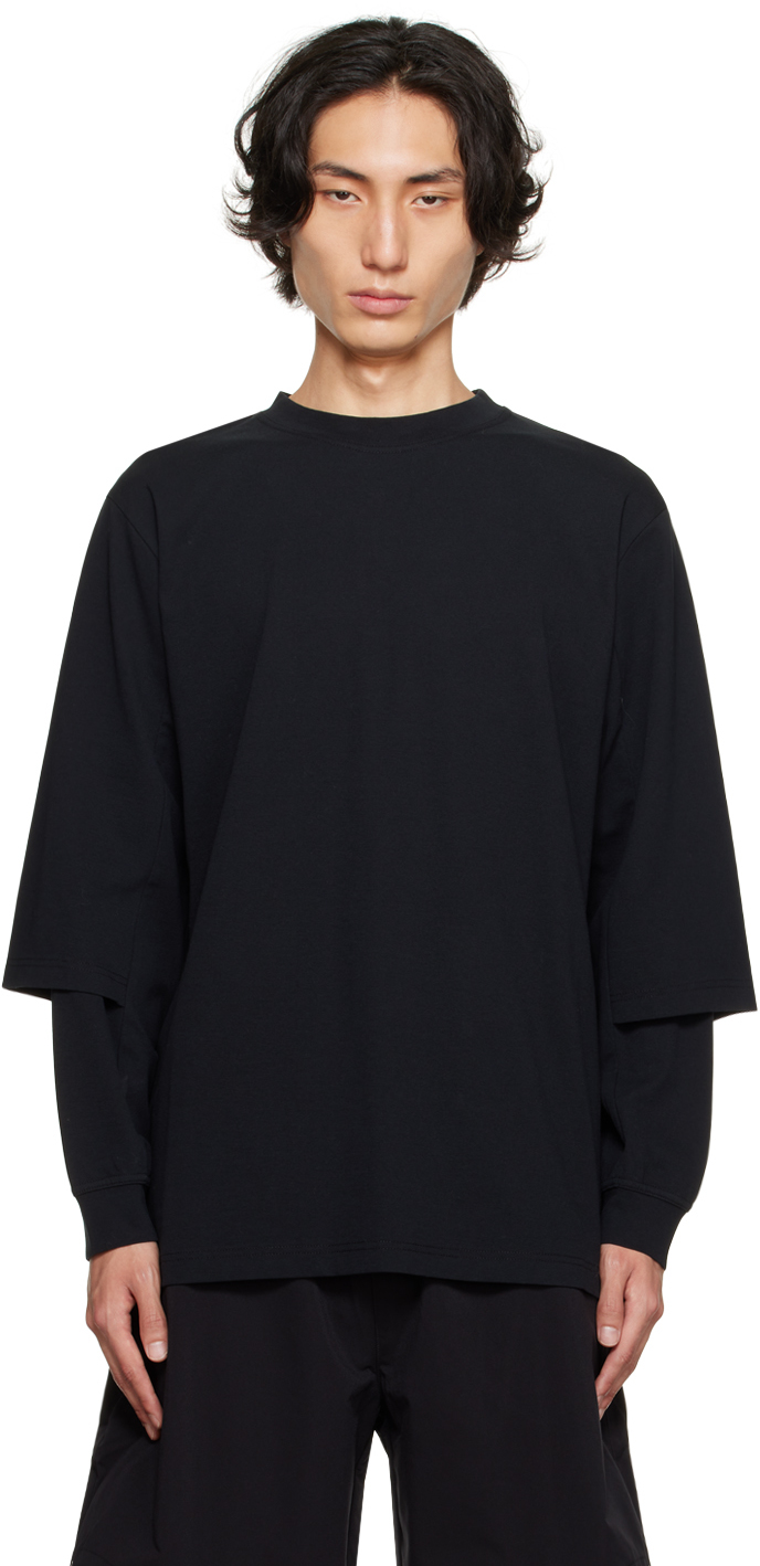 Black Vent Long Sleeve T-Shirt